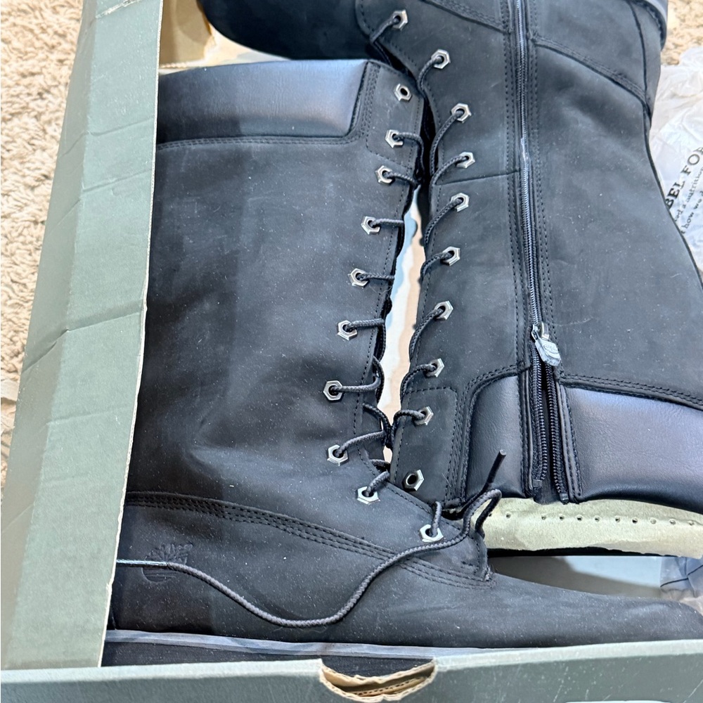 Timberland Asphalt Trail Classic Tall Lace-Up with Side Zip Size 6.5. New - Picture 7 of 10